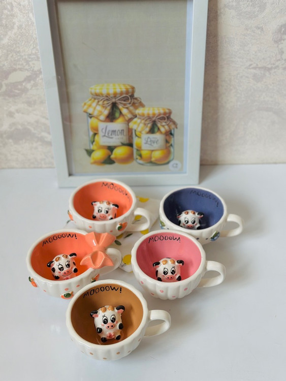 فنجون سوپرایزی طرح گاو .