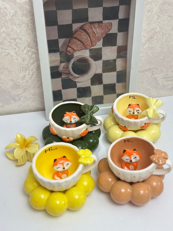 فنجون سرامیک طرح روباه